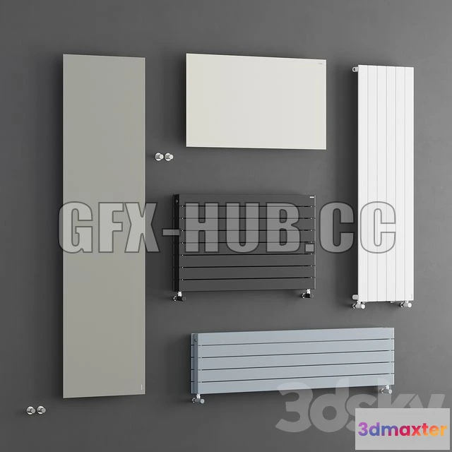 1204840 - FURNITURE 3D MODELS - Tubes Radiatori Square and Planet