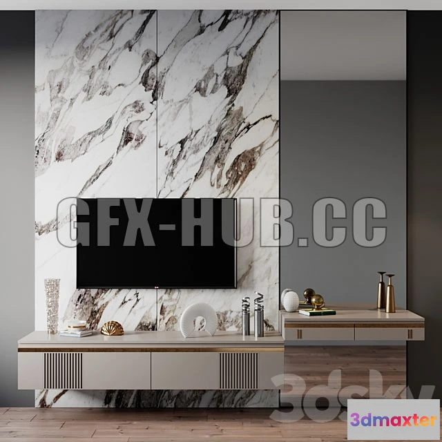 1204868 - FURNITURE 3D MODELS - Tv Set 184