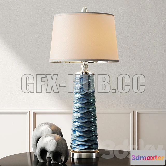 1204922 - FURNITURE 3D MODELS - Uttermost Delavan Table Lamp