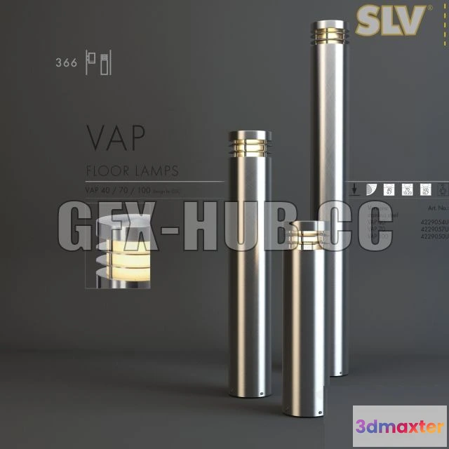 1204938 - FURNITURE 3D MODELS - VAP 40-70-100 by SLV Lighting