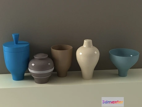 1204942 - FURNITURE 3D MODELS - Vases 01