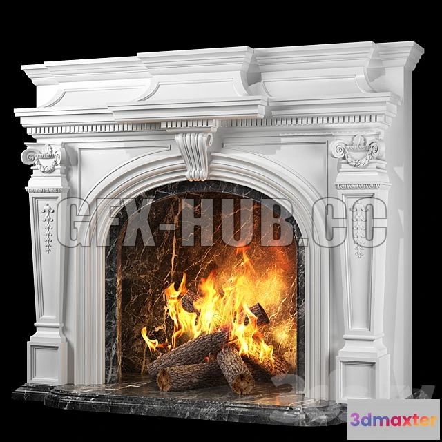 1204974 - FURNITURE 3D MODELS - Versailles Fireplace
