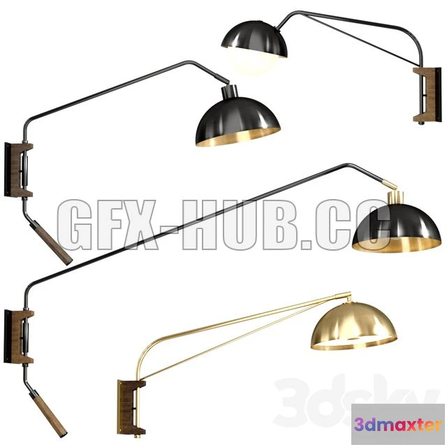 1205054 - FURNITURE 3D MODELS - Wall Lamp Set by Allied Maker