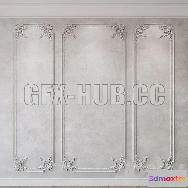 1205058 - FURNITURE 3D MODELS - Wall Molding Classic