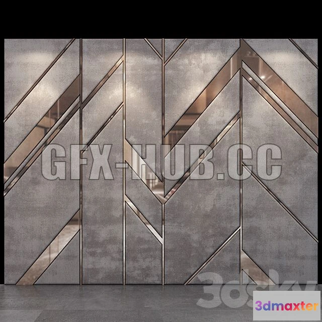 1205064 - FURNITURE 3D MODELS - Wall Panel No 23