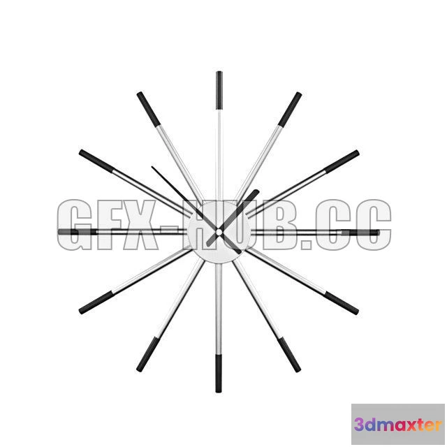 1205080 - FURNITURE 3D MODELS - Watch Me wall clock - Boconcept