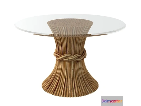 1205108 - FURNITURE 3D MODELS - Wheat Round Table NP-10F