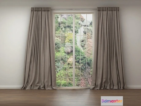 1205124 - FURNITURE 3D MODELS - Window-curtain