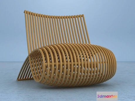 1205154 - FURNITURE 3D MODELS - Wooden Chair MN30
