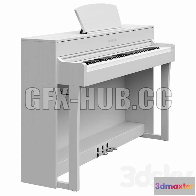 1205200 - FURNITURE 3D MODELS - Yamaha CLP 635 WH