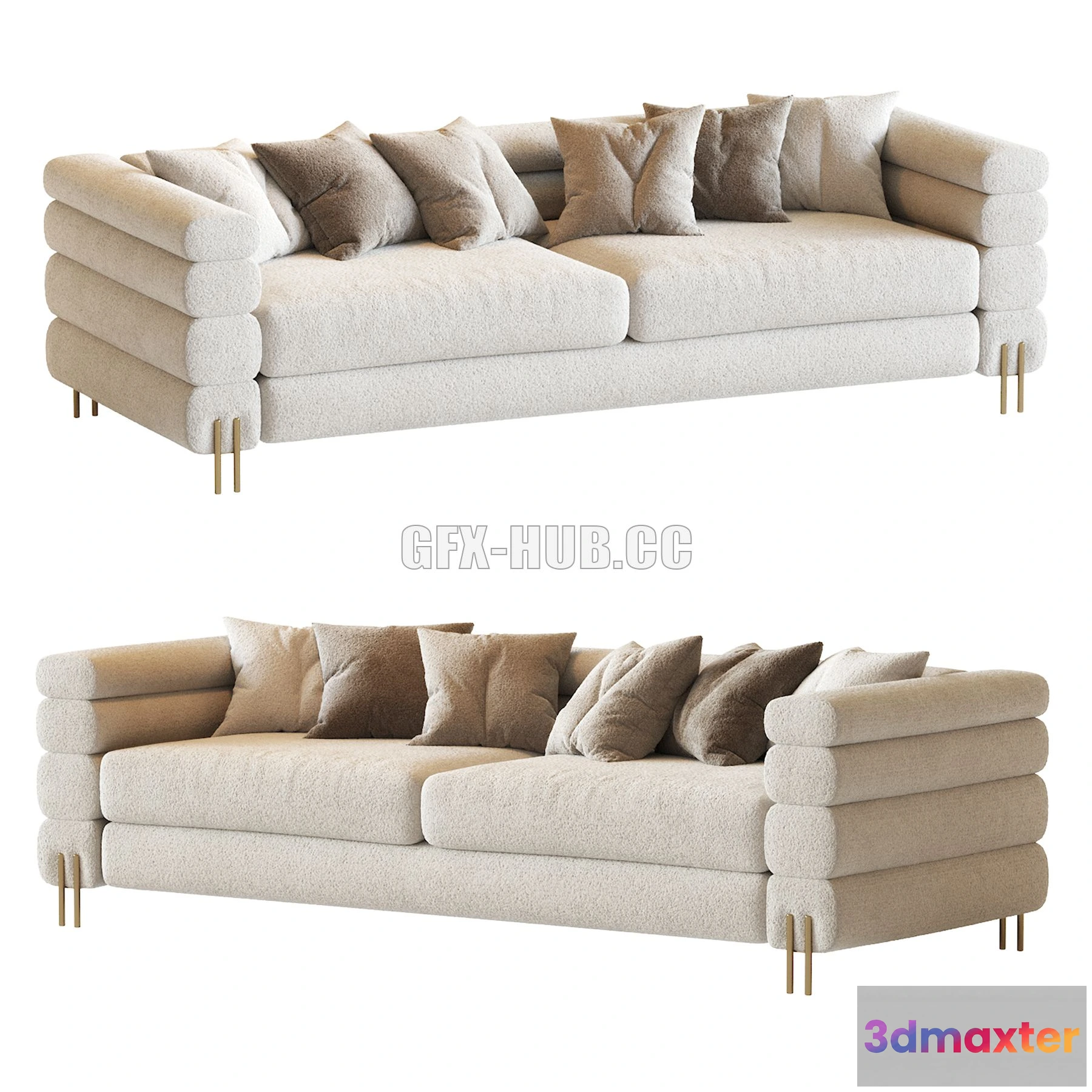1205208 - FURNITURE 3D MODELS - York Sofa