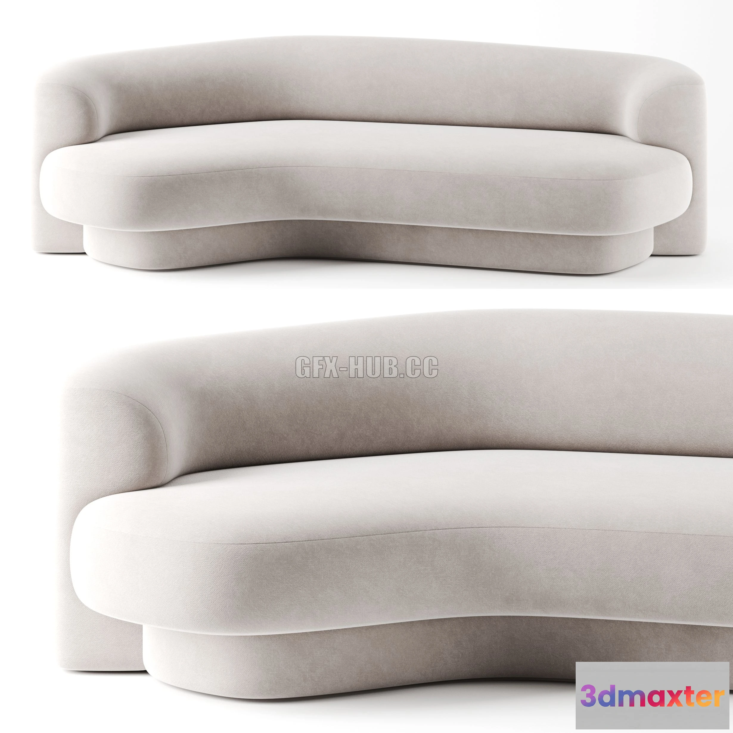 1205212 - FURNITURE 3D MODELS - Yumi Canape by Philippe Hurel