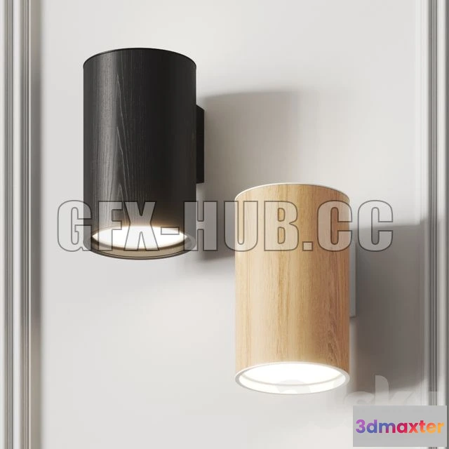 1205226 - FURNITURE 3D MODELS - Zero Wood Led Wall Lamp