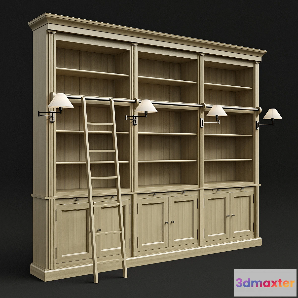 1275624 - Flamant library balmore 001338EVM2 3D Max