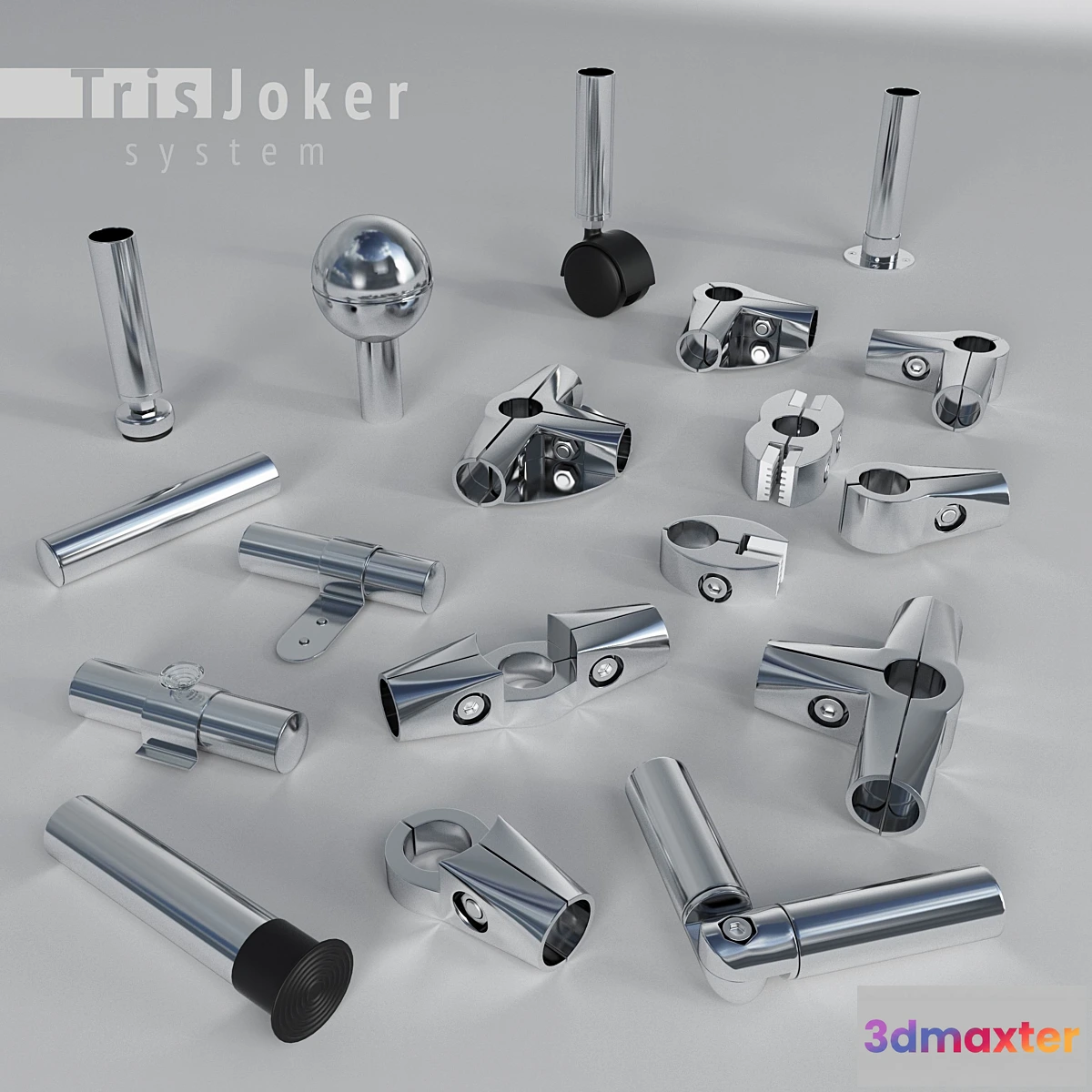1281684 - Tris [Joker] system elemnts D25mm 3D Max