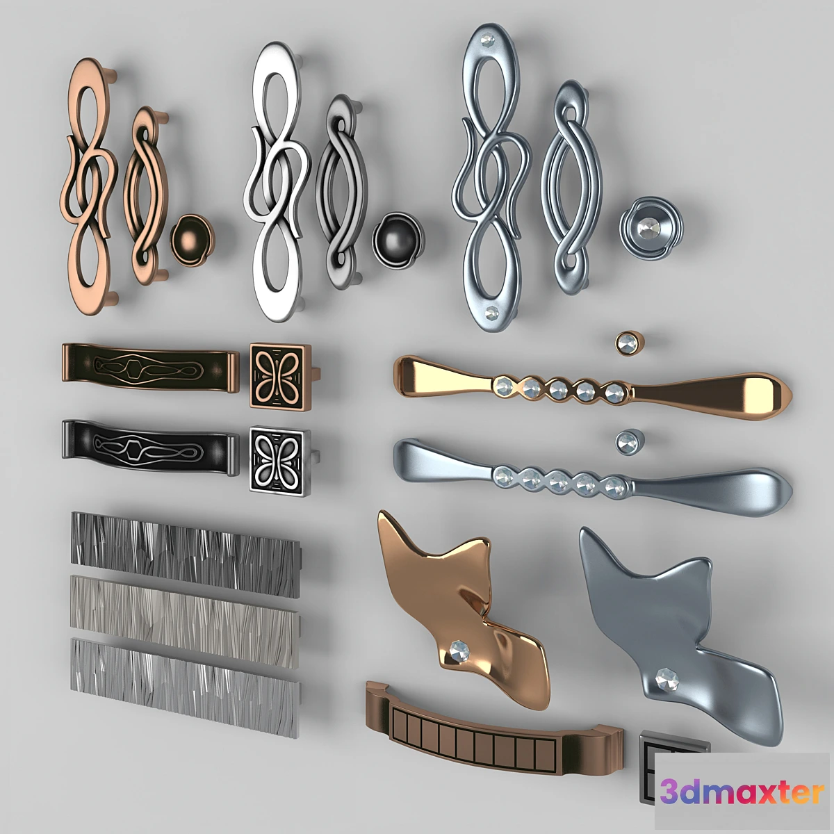 1285188 - Furniture handles. Citterio Line 3D Max