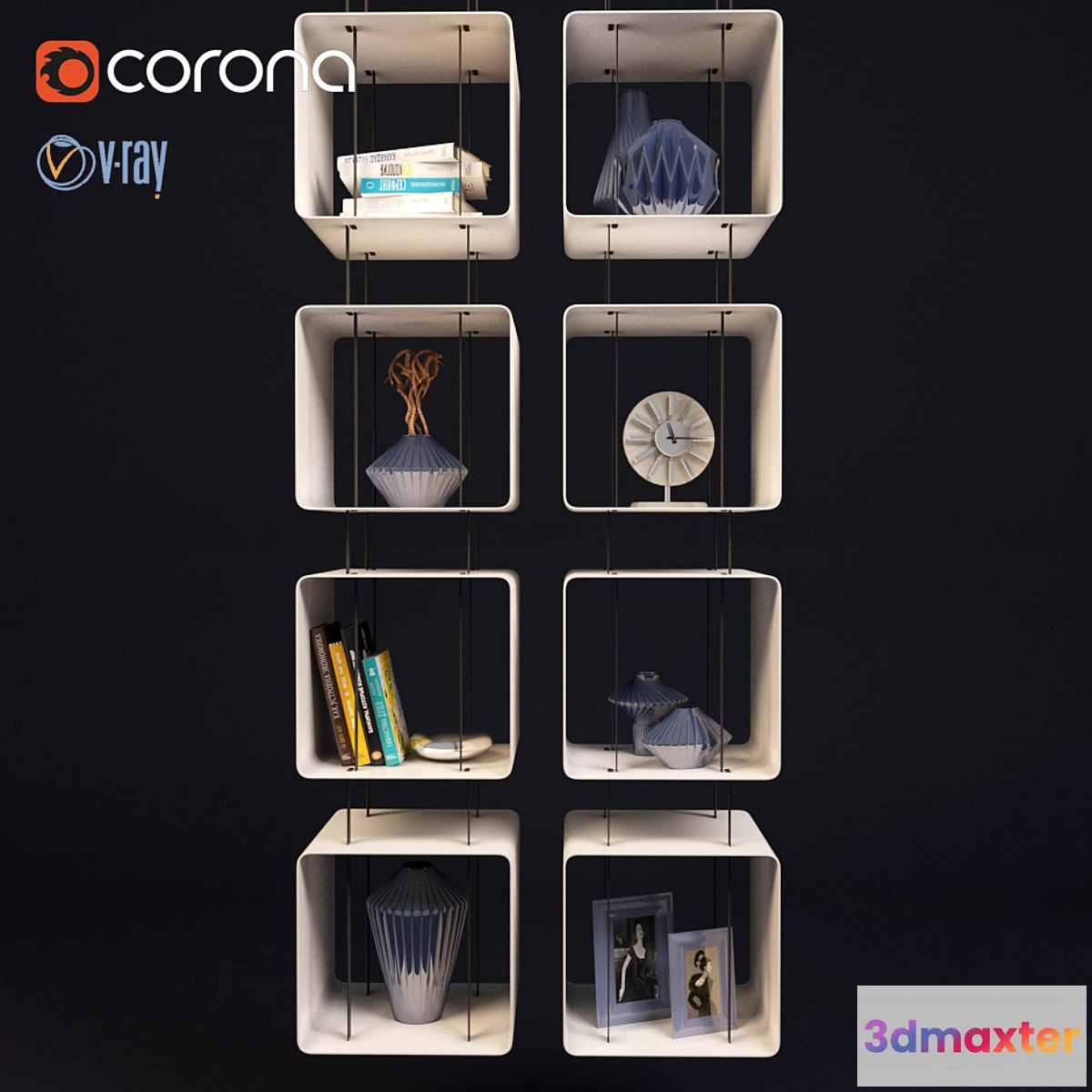 1290993 - Hanging shelves 3D Max