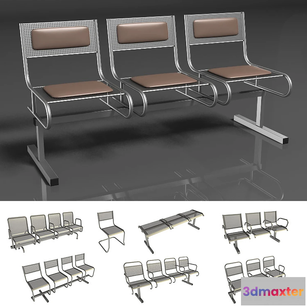 1291551 - Section perforated seats 3D Max