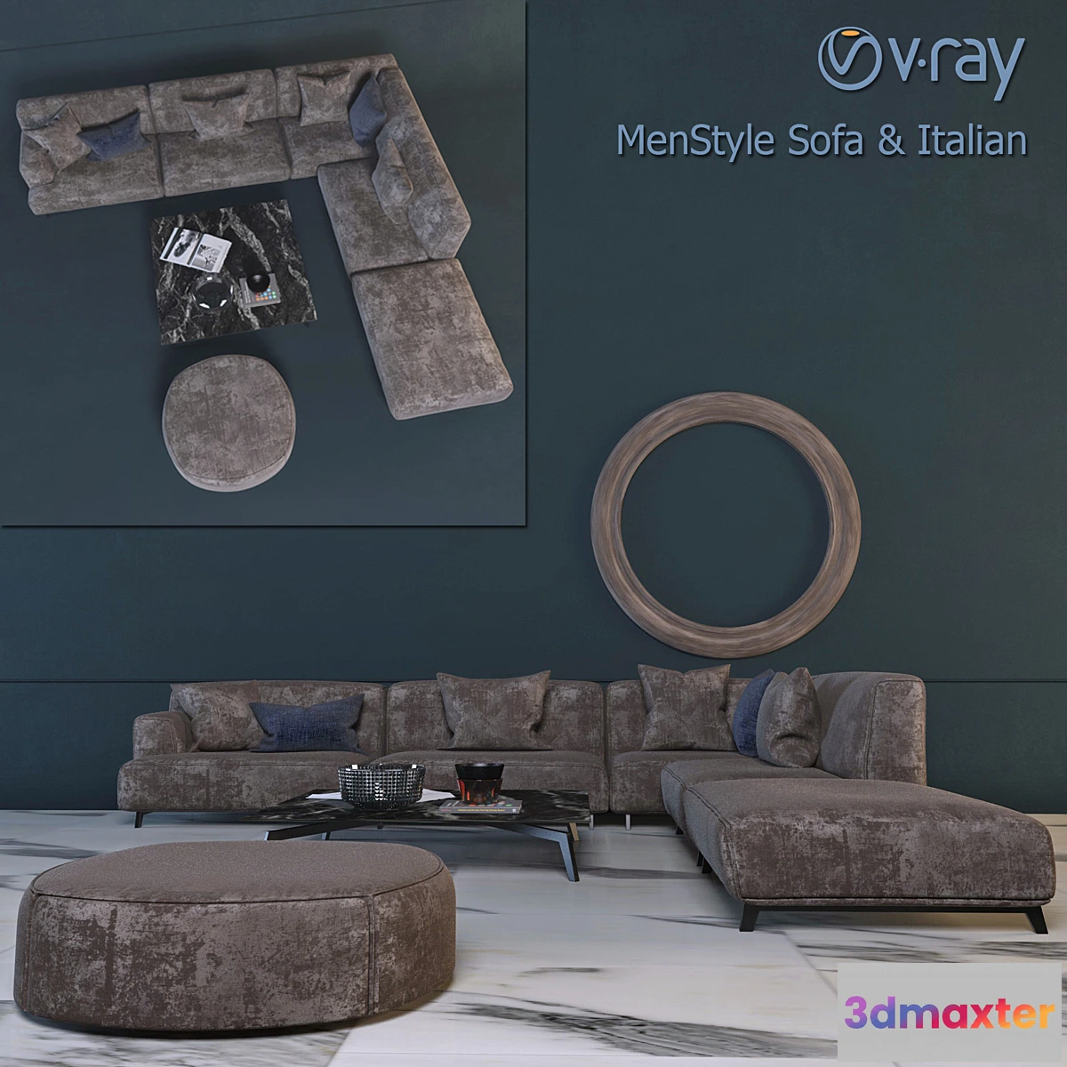 1292171 - Divan Menstyle Italiya 3D Max