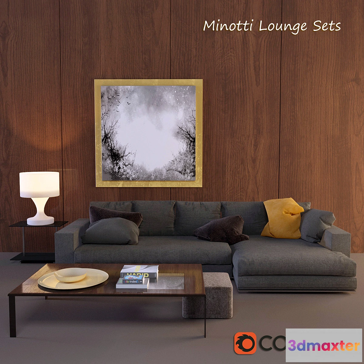 1292183 - Minotti Lounge Sets 3D Max