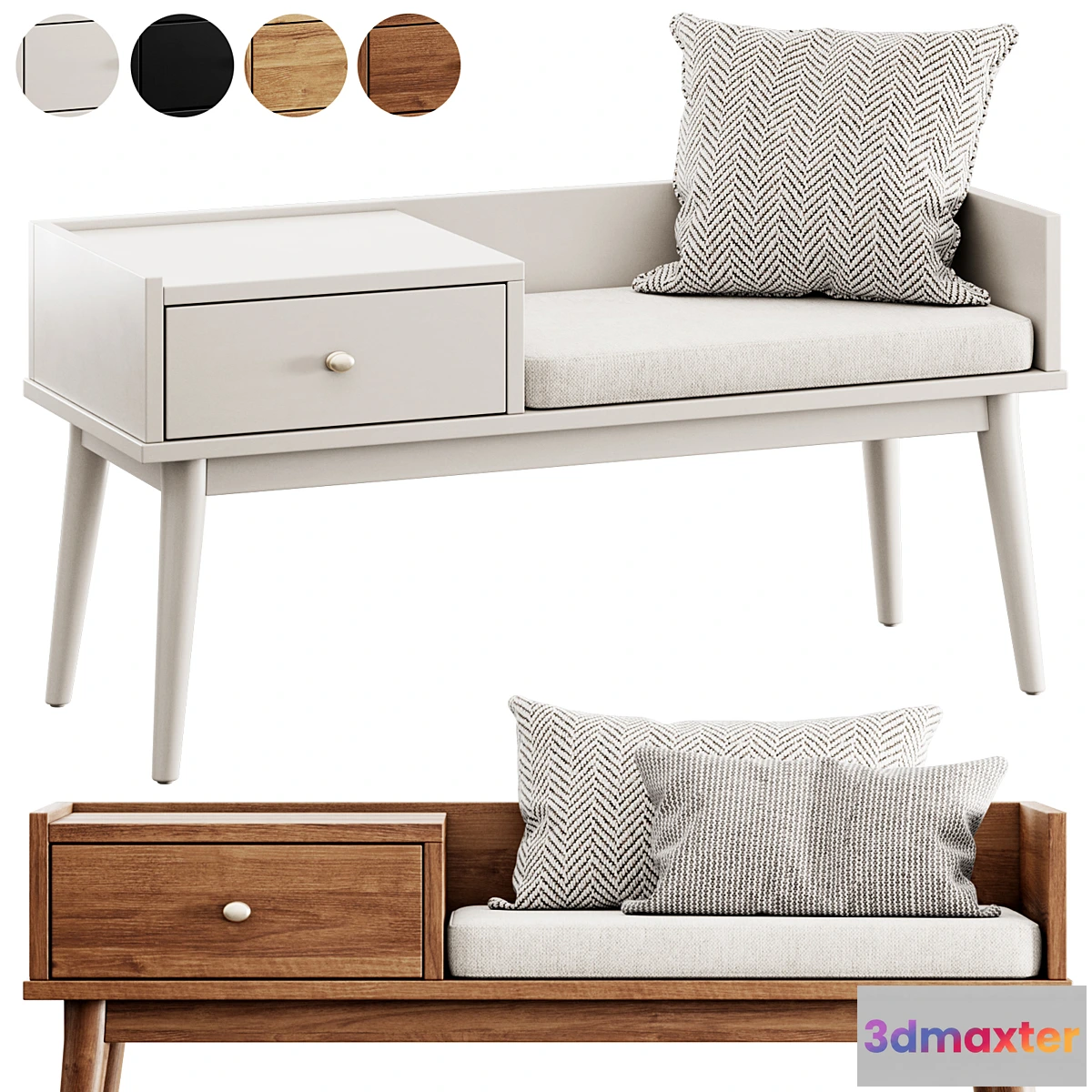 1295032 - Hartnett Storage Bench by Wade Logan - No.2 3D Max