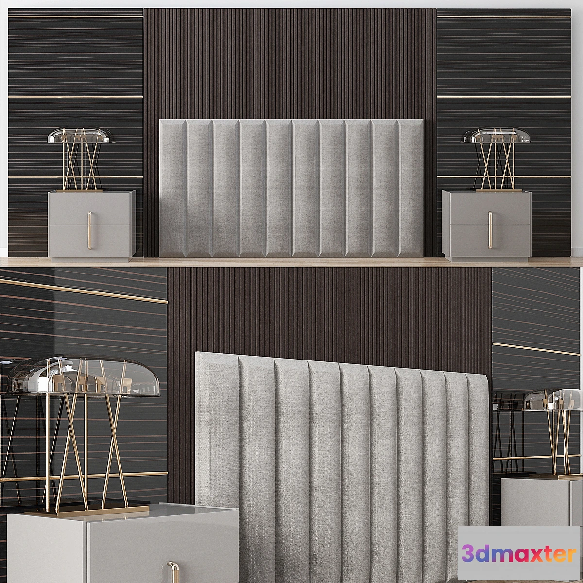 1312016 - Wall Headboard Collection № 004 3D Max