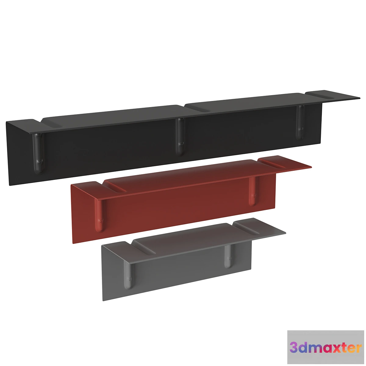 1313041 - Brackets incl shelf 3D Max