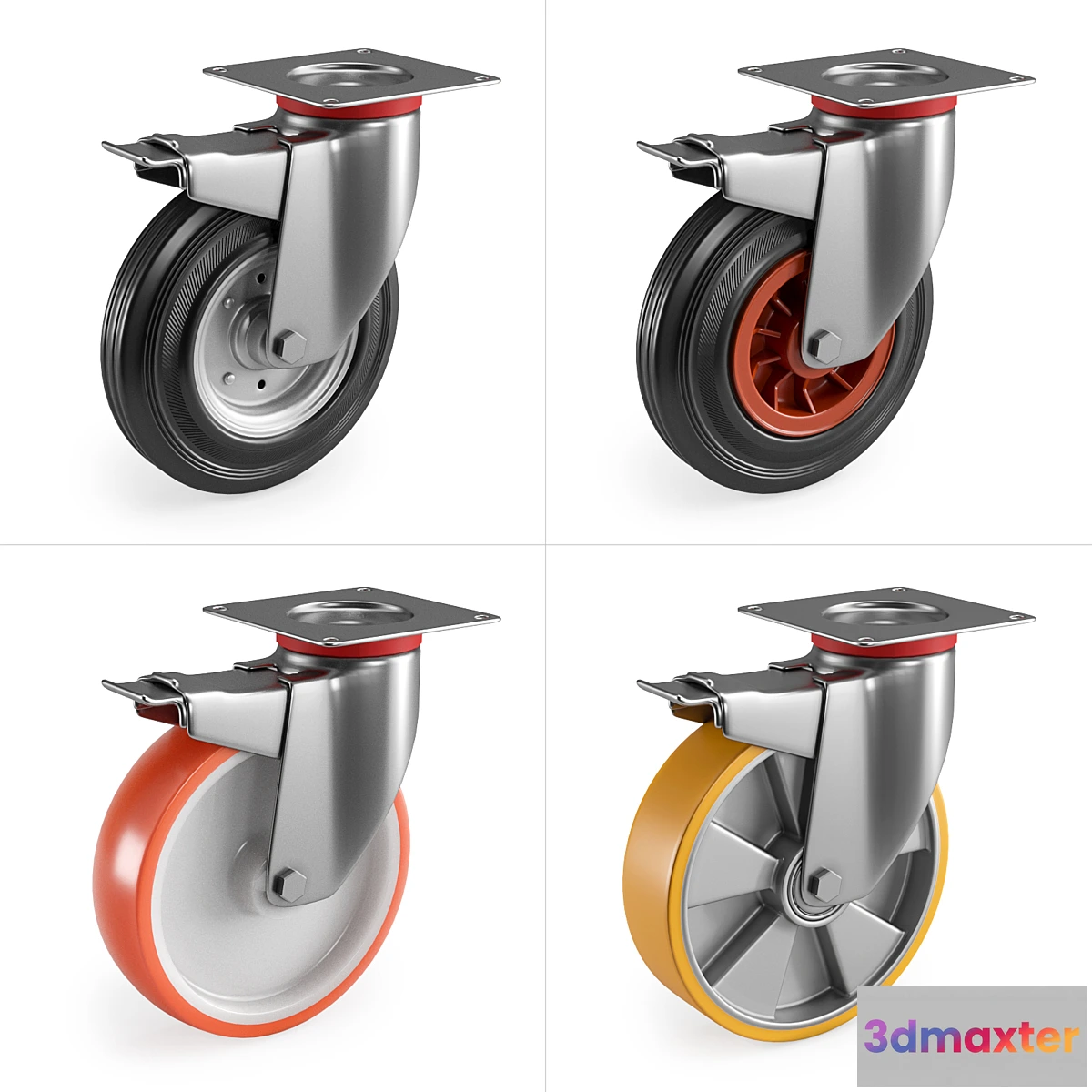 1319885 - Casters Set 1 3D Max