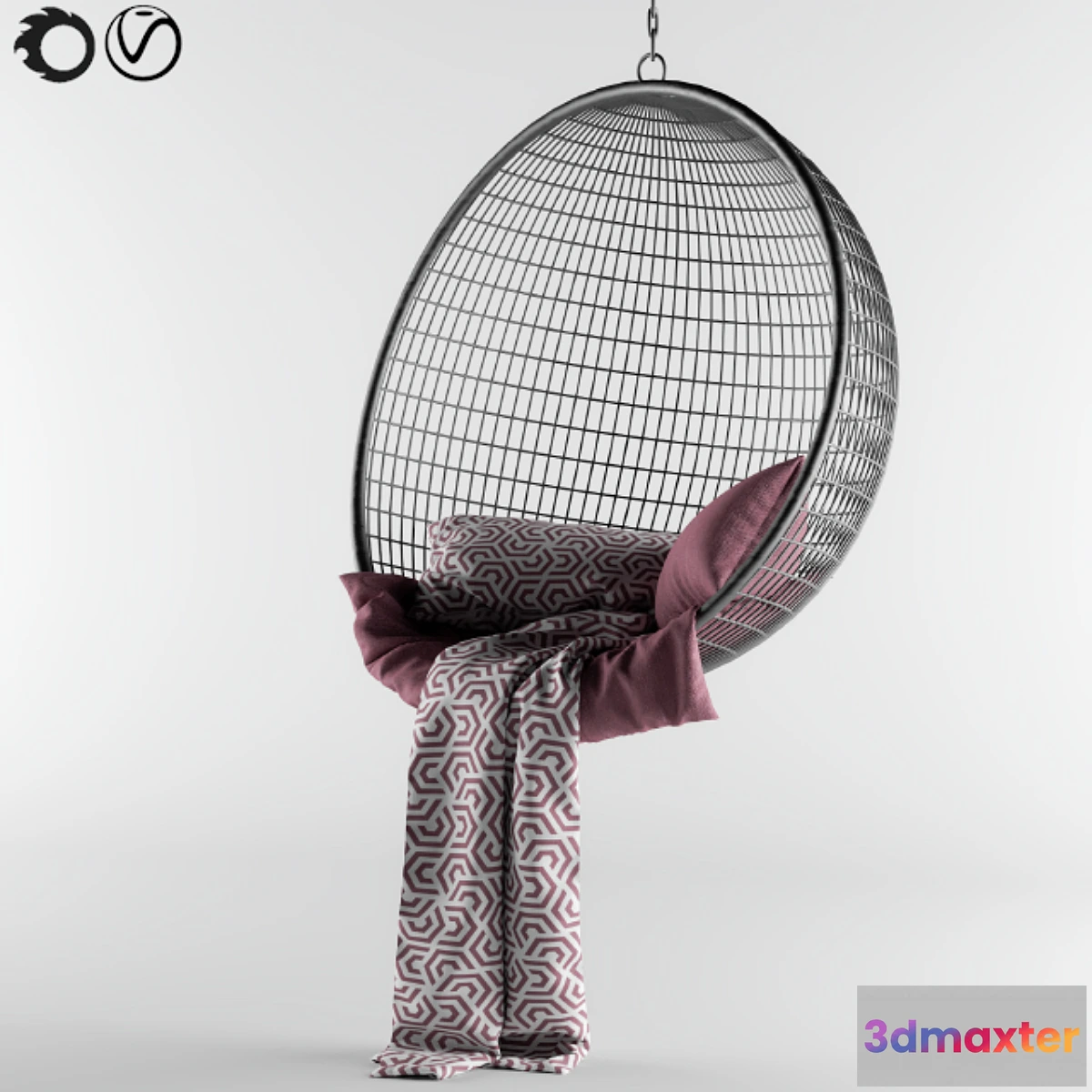 1323261 - Swing hanging chair 3D Max
