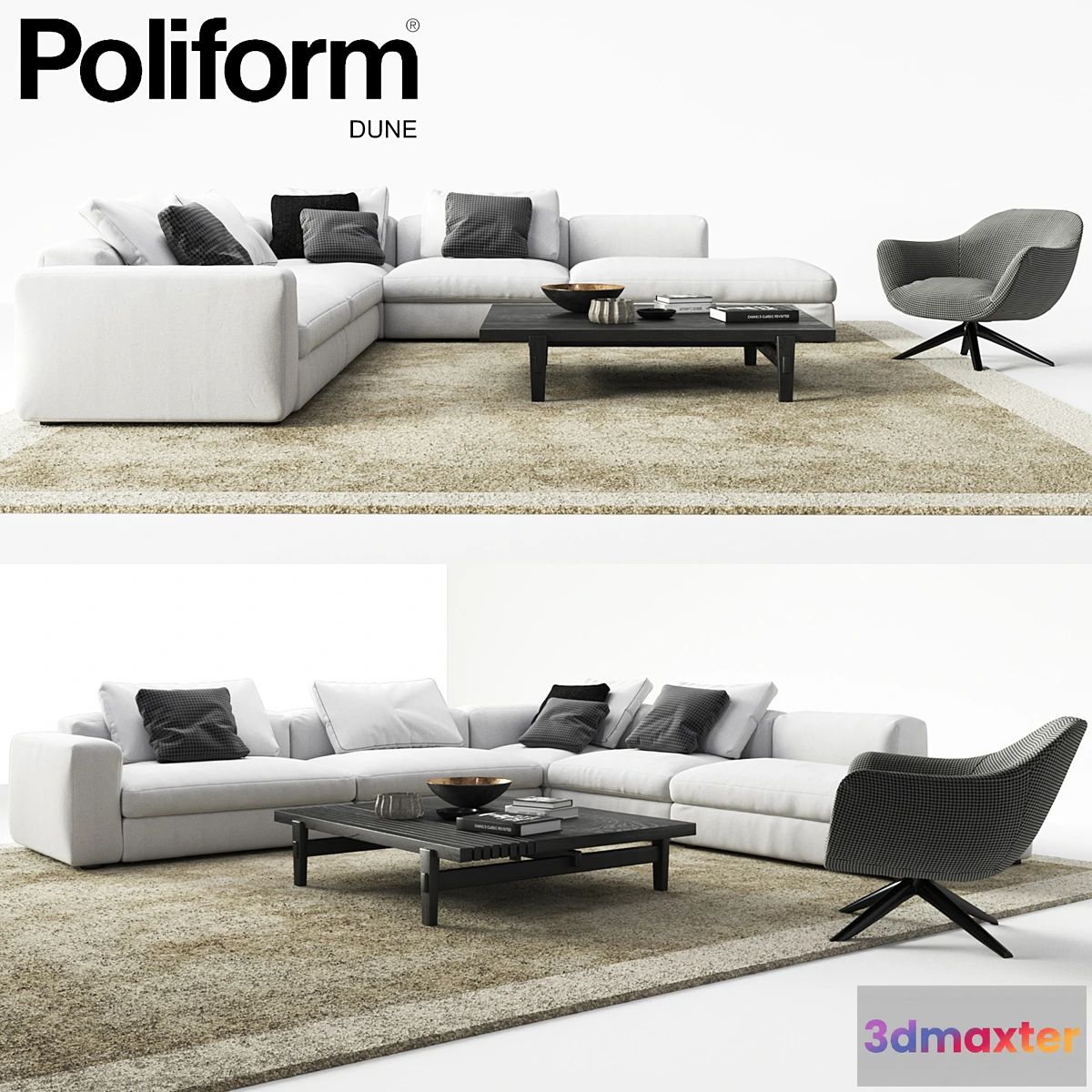 1334343 - Set from Poliform Dune 3D Max