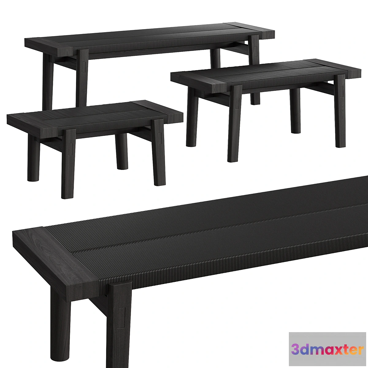 1340794 - Poliform Home Hotel Bench - No.2 3D Max