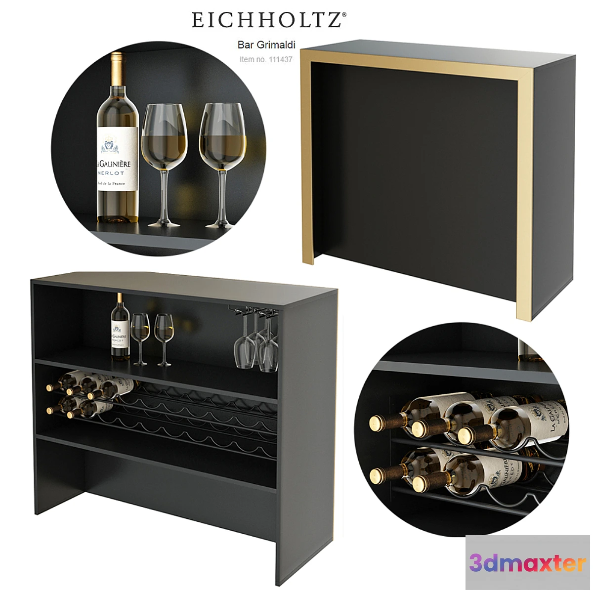 1344738 - EICHHOLTZ Bar Grimaldi 111437 3D Max