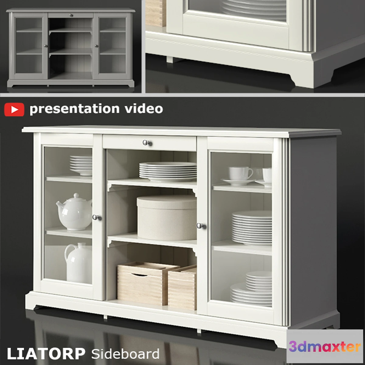 1344927 - IKEA LIATORP Sideboard - No.2 3D Max