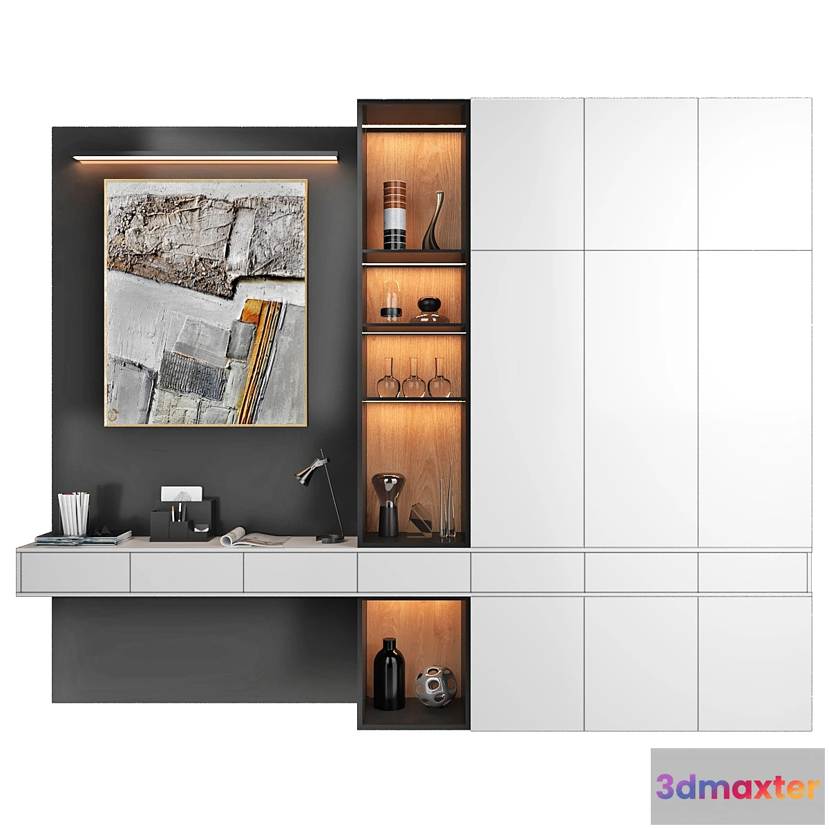 1345617 - Furniture Composition  four 3D Max