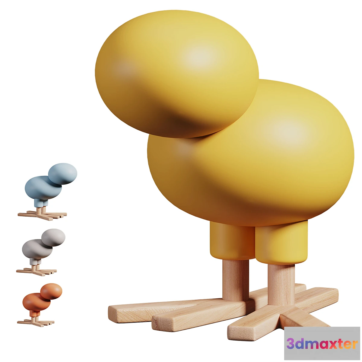 1347909 - Creative Bird Stool - No.2 3D Max