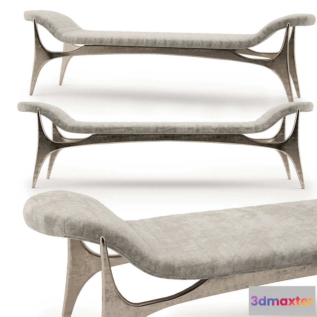 1349042 - cast bench holly hunt 3D Max