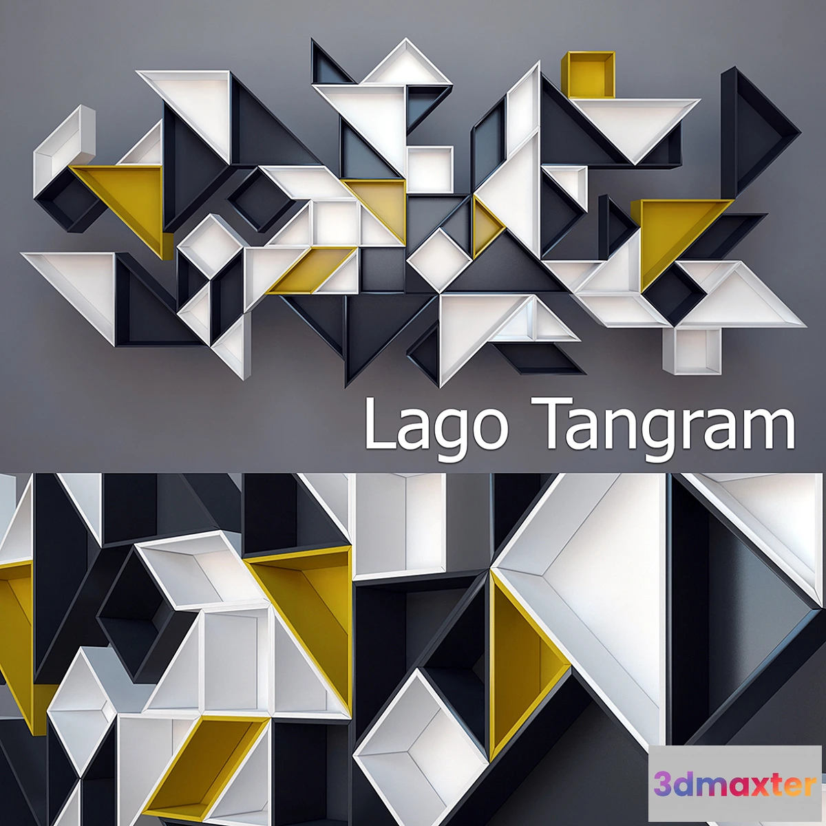 1354260 - Lago Tangram shelving 3D Max