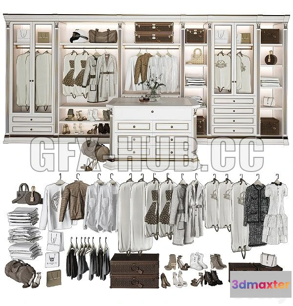1546545 - Dressing room Benedetti luxury_2 3D Max