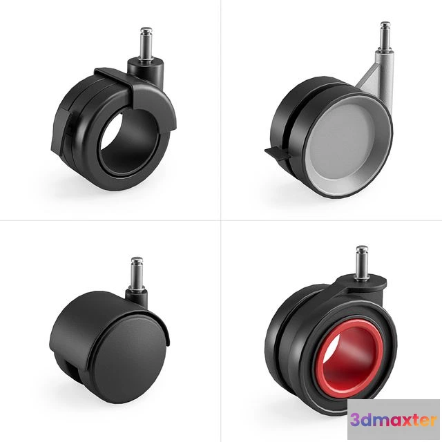 1548395 - Casters set 3 3D Max