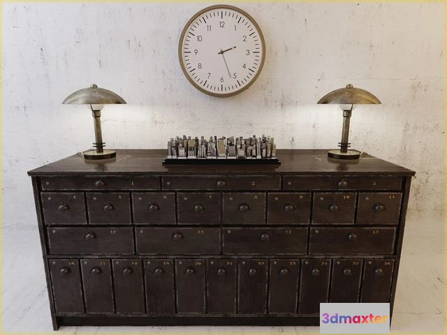 1551647 - Industrial Card Catalog 3D Max