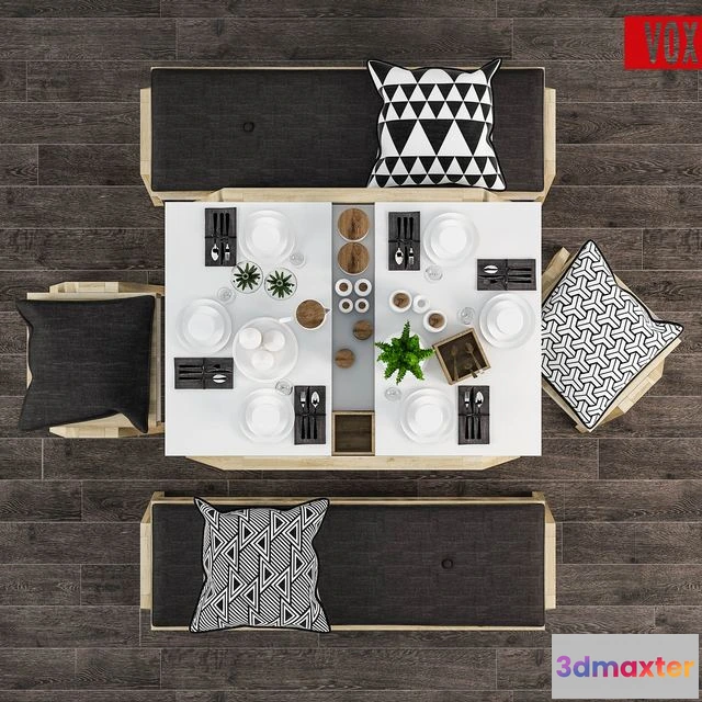 1556979 - Decorative set of table _VOX _Spot 3D Max