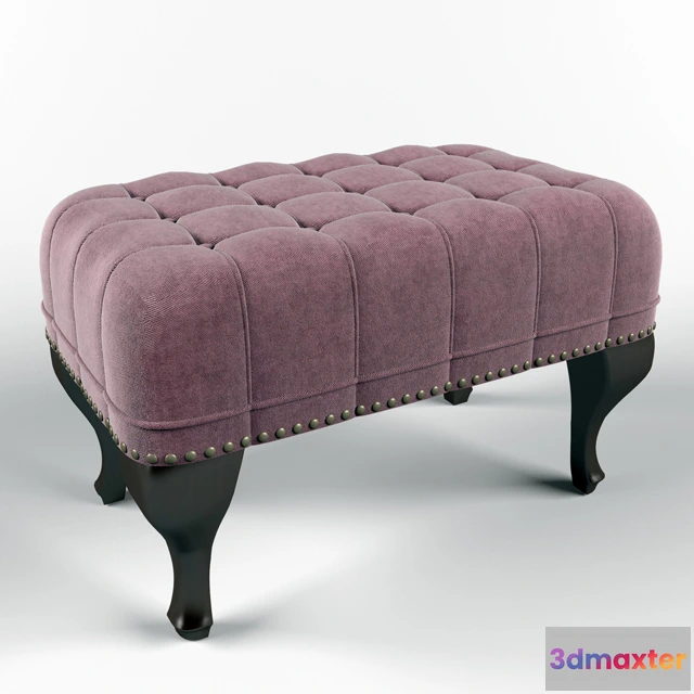 1561671 - English Ottoman 750h450h450 mm 3D Max