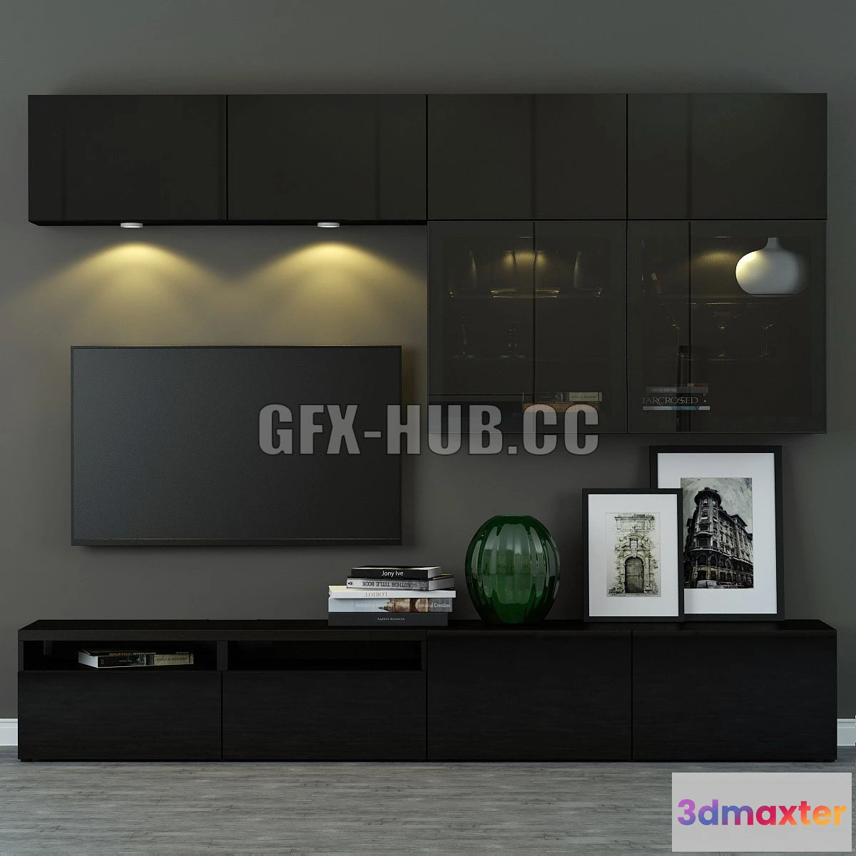 1564427 - TV Wardrobe Besto Besta Selsviken 3D Max