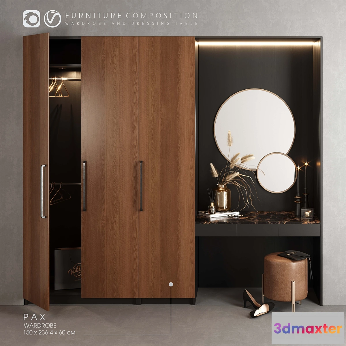 563491 - Furniture composition for bedroom