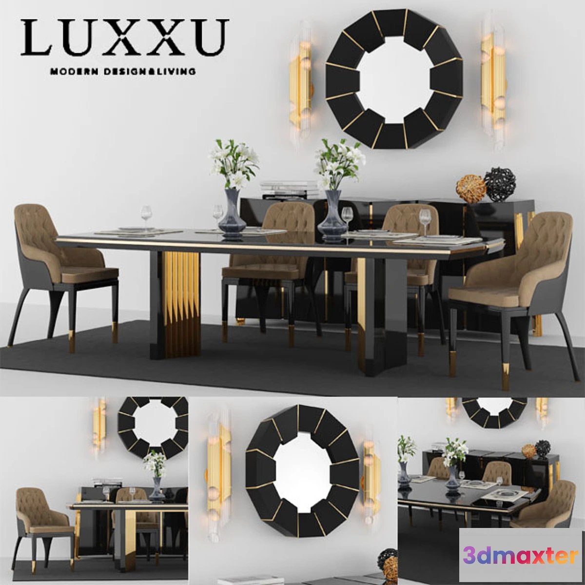 585388 - Table + Chair Set_2 by LUXXU