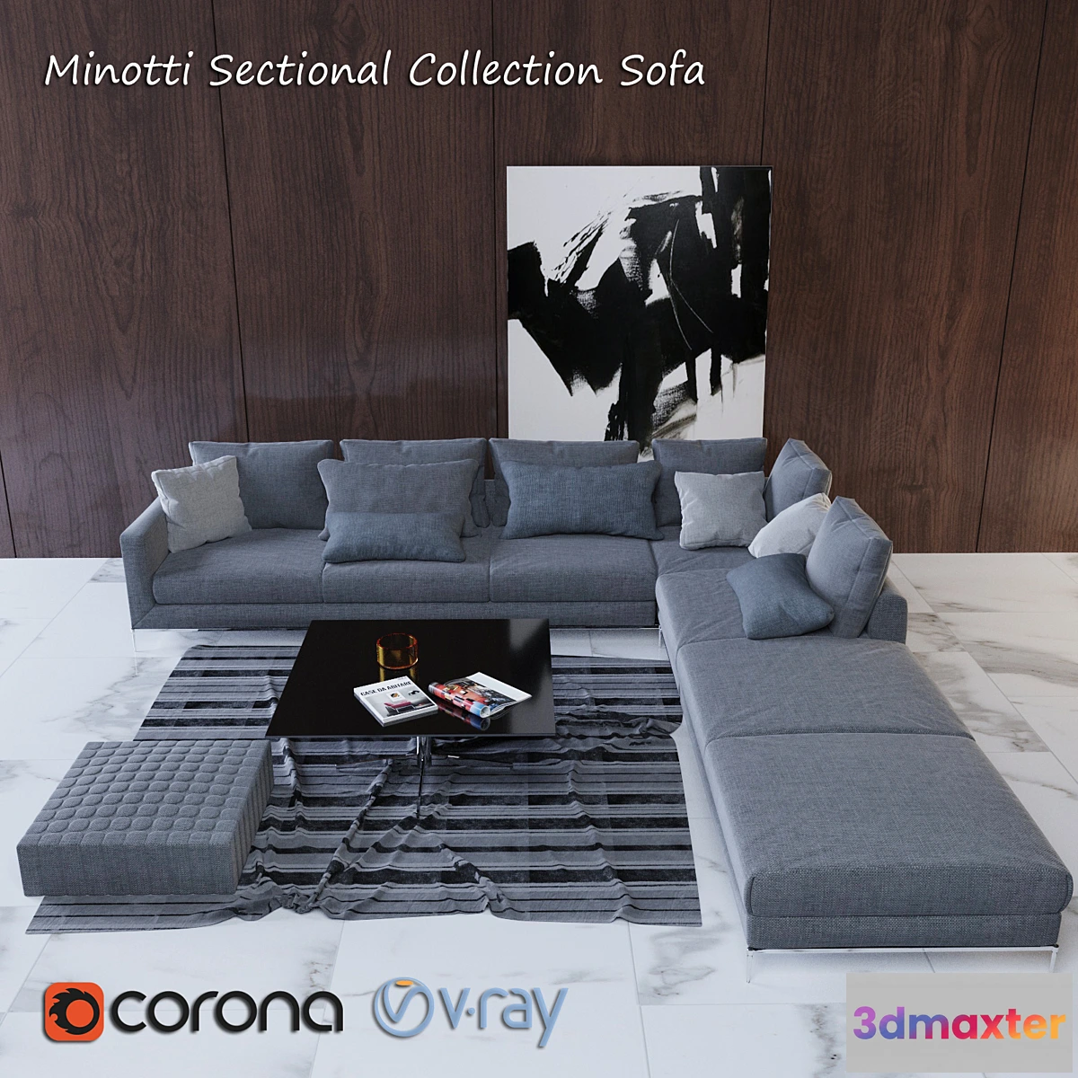 588454 - Minotti Sectional Collection Sofa