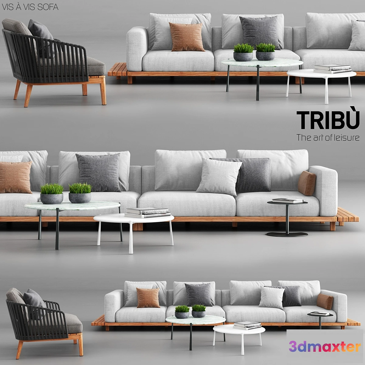 589368 - Tribu Vis a Vis Sofa and Mood Club Chair