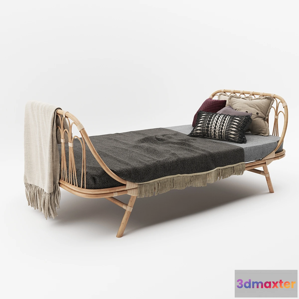 602253 - Natural Rattan Day Bed