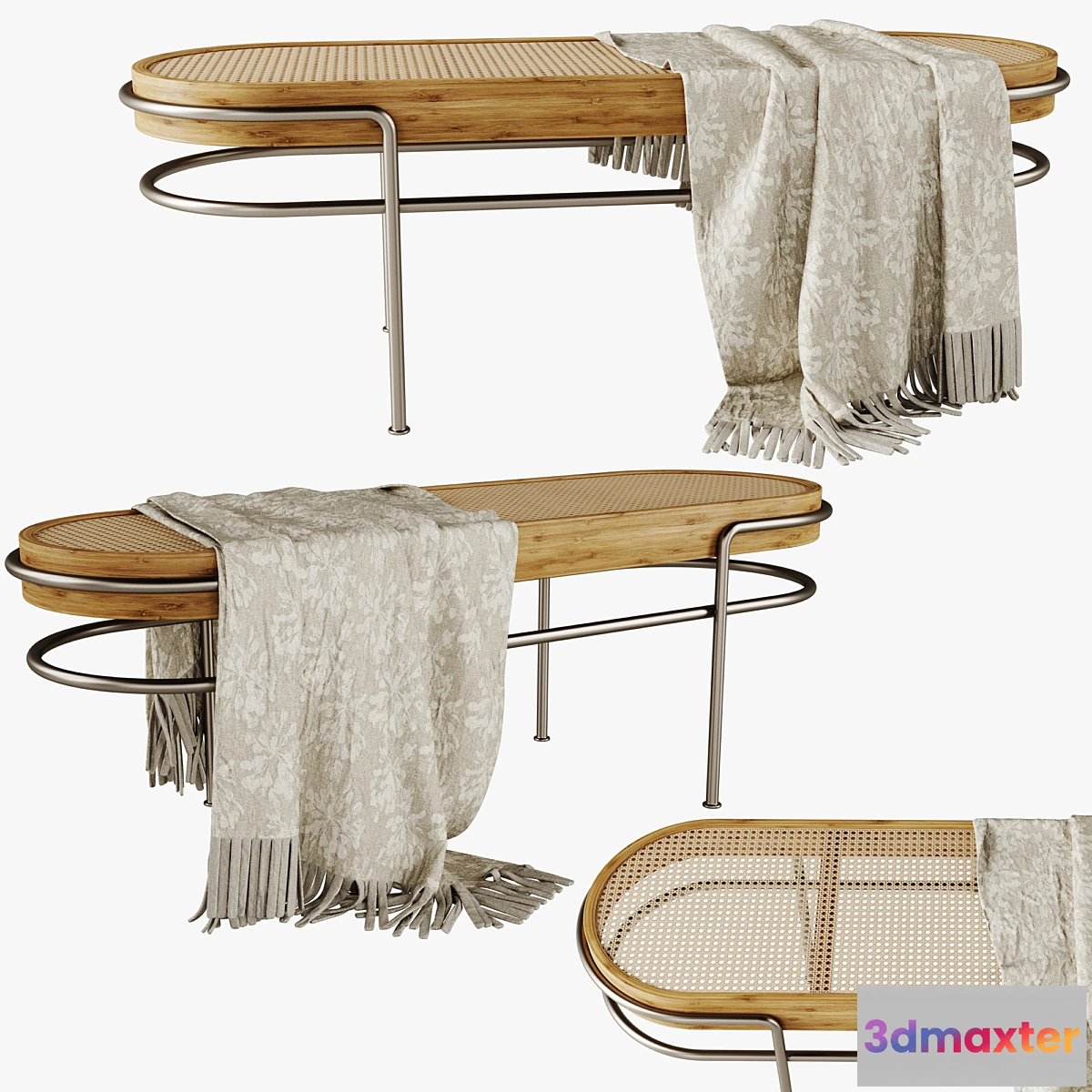 602295 - Rattan bench (middle)