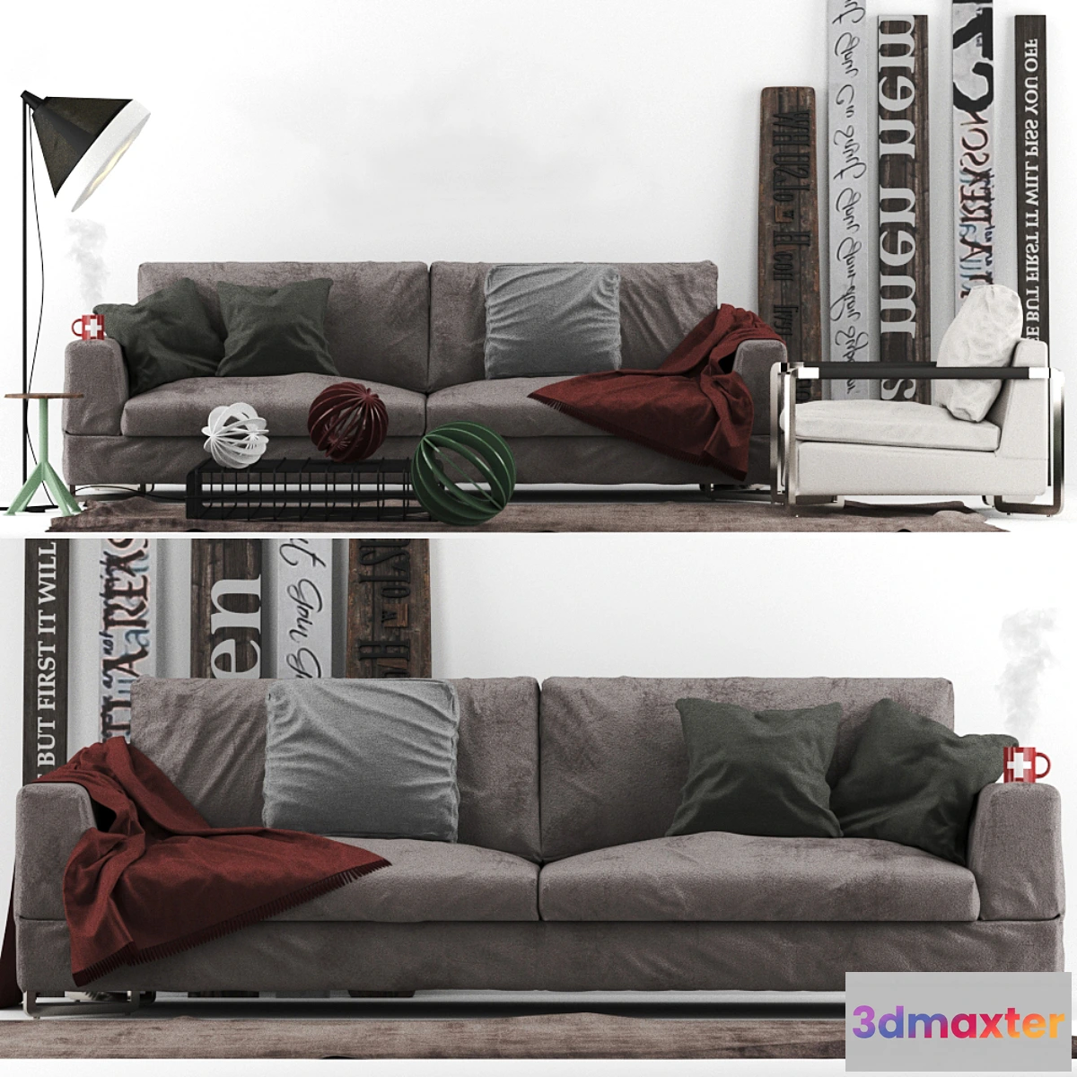 606111 - Saba Italia Sofa No Logo Basic Armchair No Logo Light